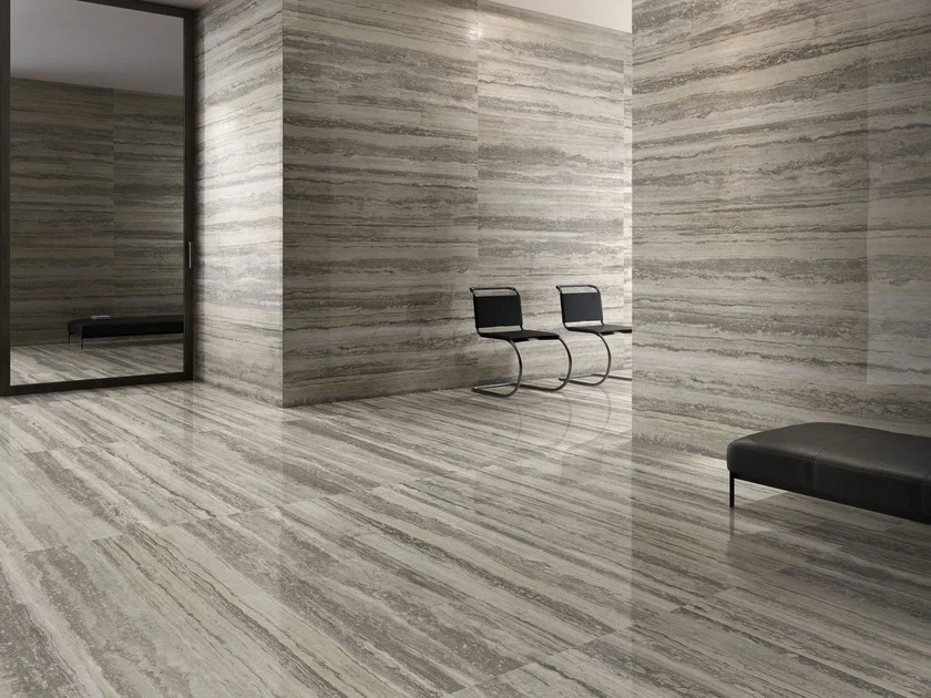 نصب سنگ تراورتن در کف